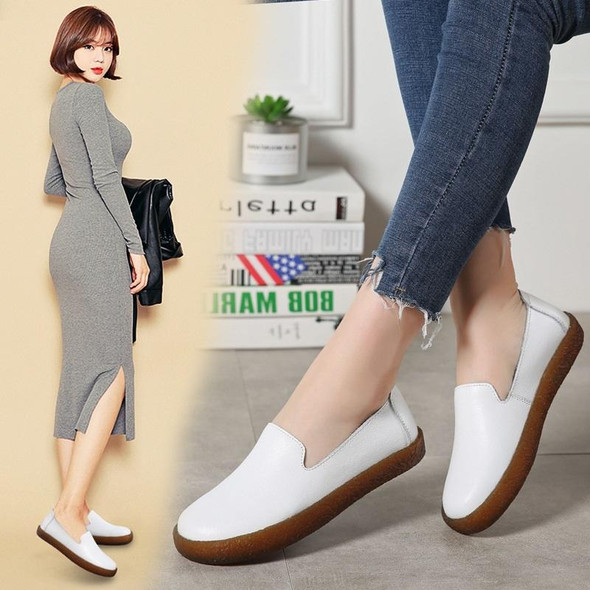 Fashion Versatile Comfortable Casual Shoes for Women (Color:White Size:37)