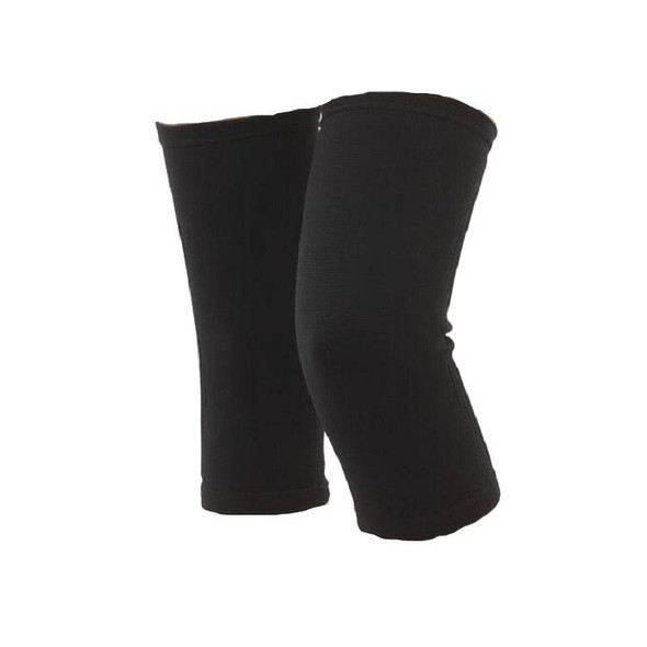 2 Pairs Thin Nylon Stockings Joint Warmth Sports Knee Pads, Specification: XL (Black)