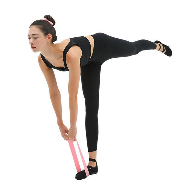 3 PCS Latex Yoga Stretch Elastic Belt Hip Squat Resistance Band, Specification: 1500x150x0.35mm (Two-color Pink)