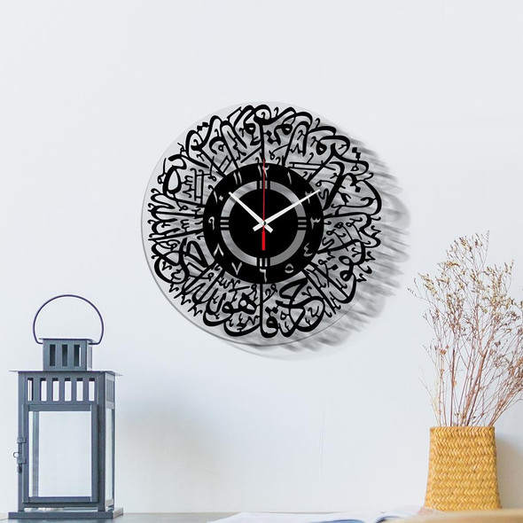 TM027 Home Decoration Acrylic Wall Clock(Indian Black)