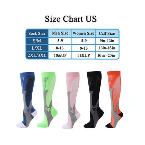 3 Pairs  Magic Compression Elastic Socks Men And Women Riding Socks Football Socks, Size: L / XL(Pink)