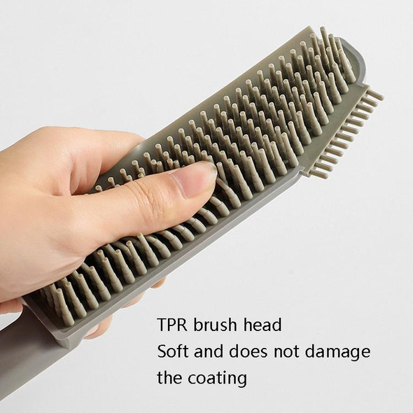 3 In 1 Floor Bath Cylinder Brush Silica Gel Cleaning Brush(Grey)