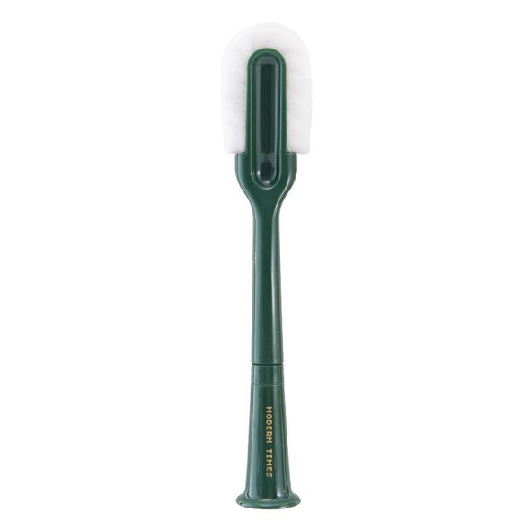 Household Multifunctional Long-Handled Double-Headed Cup Brush(Green)