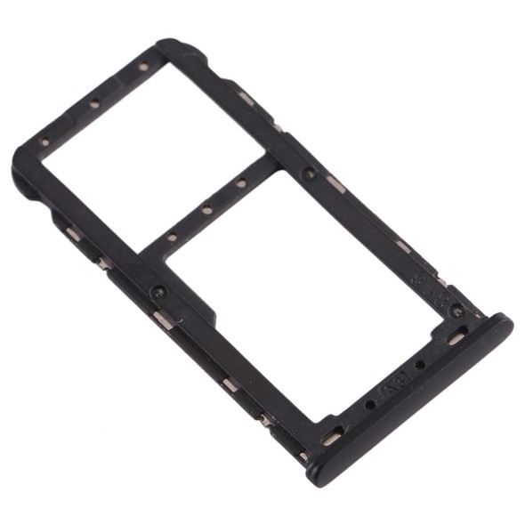 SIM Card Tray + SIM / Micro SD Card Tray for Meizu M6T(Black)