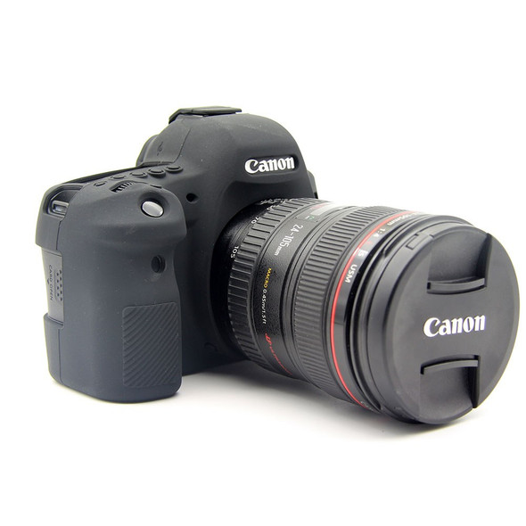 Flexible Silicone Protective Cover for Canon EOS 6D Mark II  (Color=Black) - Open Box (Grade A)