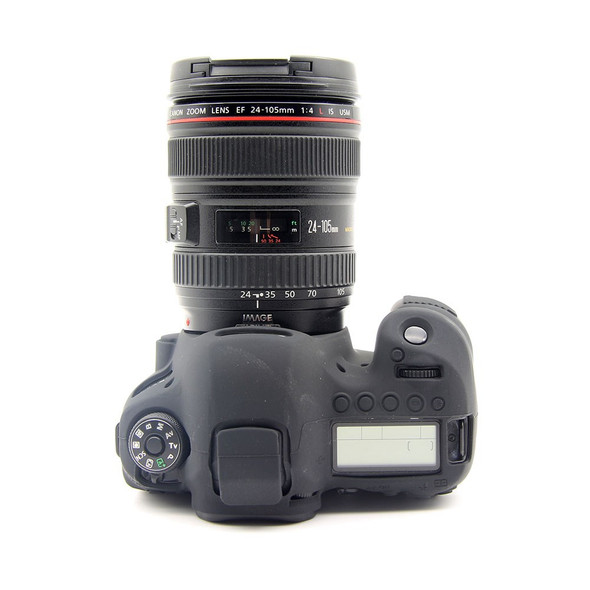 Flexible Silicone Protective Cover for Canon EOS 6D Mark II  (Color=Black) - Open Box (Grade A)