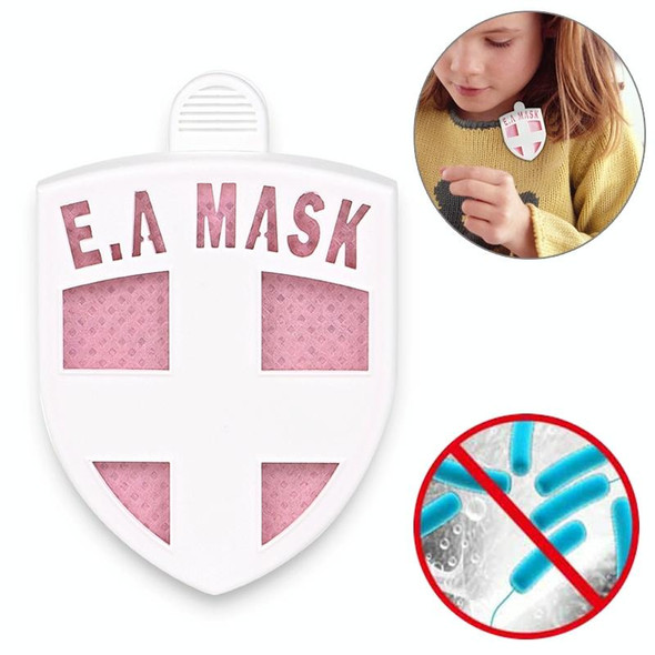 EAMASK Arm Shield Medal Style Air Sterilization Card Anti-influenza Virus Mite-removing Antibacterial Protective Card (Pink)