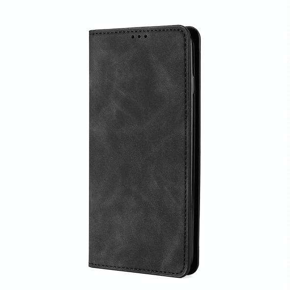 For ZTE Blabe V41 Smart 4G Skin Feel Magnetic Leather Phone Case(Black)