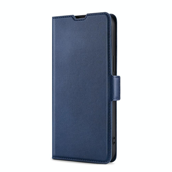 For Honor 90 Pro 5G Ultra-thin Voltage Side Buckle Horizontal Flip Leatherette Phone Case(Blue)