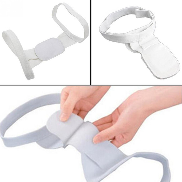 Adjustable Women Back Posture Corrector Shoulder Support Brace Belt Health Care Back Posture Belt, Size:S(White)