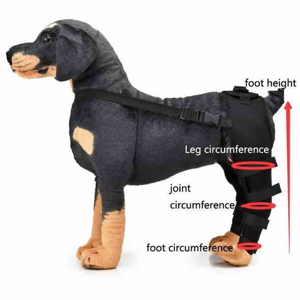 Pet Dog Leg Knee Guard Surgery Injury Protective Cover, Size: M(Red)
