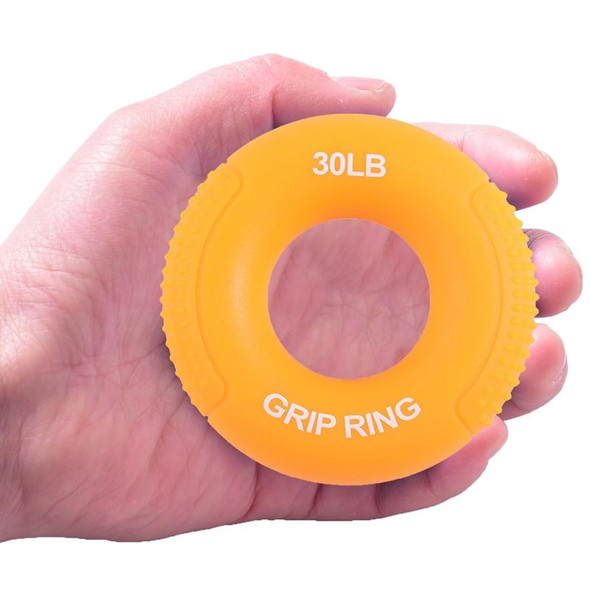 2 PCS Silicone Gripper Finger Exercise Grip Ring, Specification:  30LB (General Yellow)