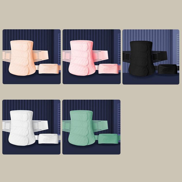Postpartum Abdomen Belt Corset Belt Can Wear Elastic Abdomen Belt In All Seasons, Size: XXL(Black Two-piece Set)