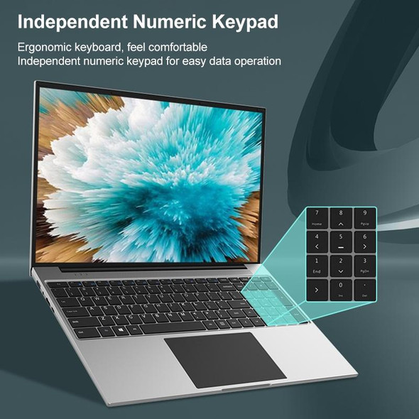 Jumper EZbook S5 Max Laptop, 16.0  inch, 16GB+512GB, Windows 11 Intel Jasper Lake N5095 Quad Core, Support TF Card & Bluetooth & WiFi & HDMI