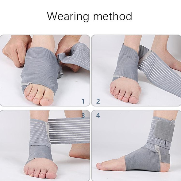 Outdoor Anti-sprain Bandage Compression Ankle Support - Men and Women(Grey)