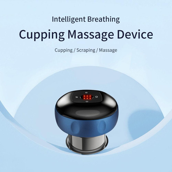 6-speed Charging Electric Cupping Massage Device(Blue)