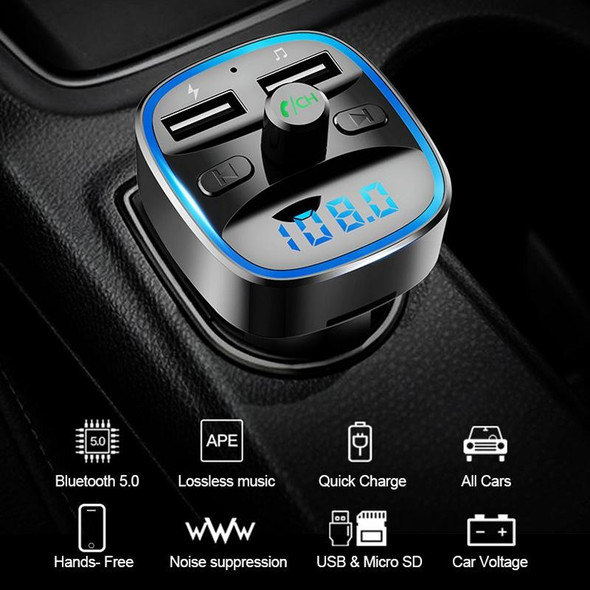 T25 Car MP3 Bluetooth Player Charger