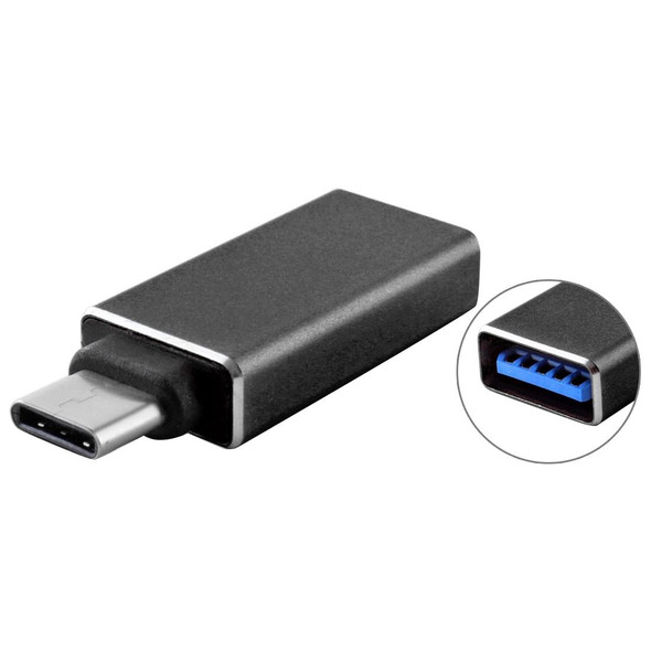 USB 3.0 to USB-C / Type-C 3.1 Converter Adapter - MacBook 12 inch, Chromebook Pixel 2015(Black)