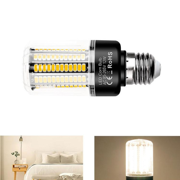 12W 5736 LED Corn Light Constant Current Width Pressure High Bright Bulb(E27 Warm White)