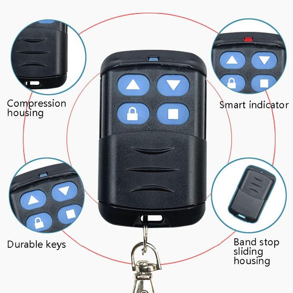 2 PCS Electric Roller Shutter Waterproof Copy Universal Remote Controller Garage Door Remote Control Key(350MHz)