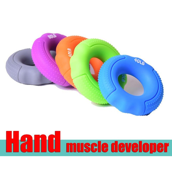 2 PCS Silicone Gripper Finger Exercise Grip Ring, Specification: Universal point of 50LB blue