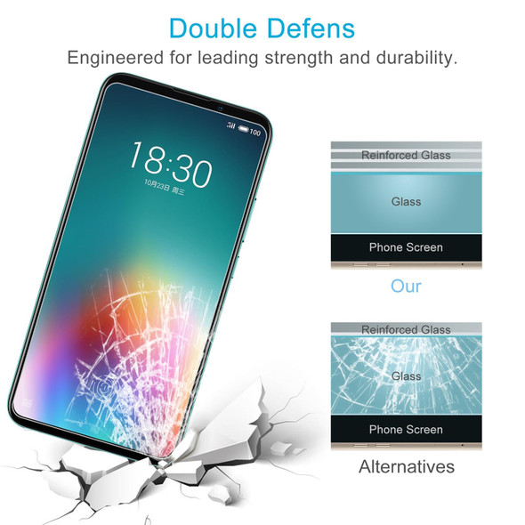 50 PCS 0.26mm 9H 2.5D Tempered Glass Film - Meizu 16T