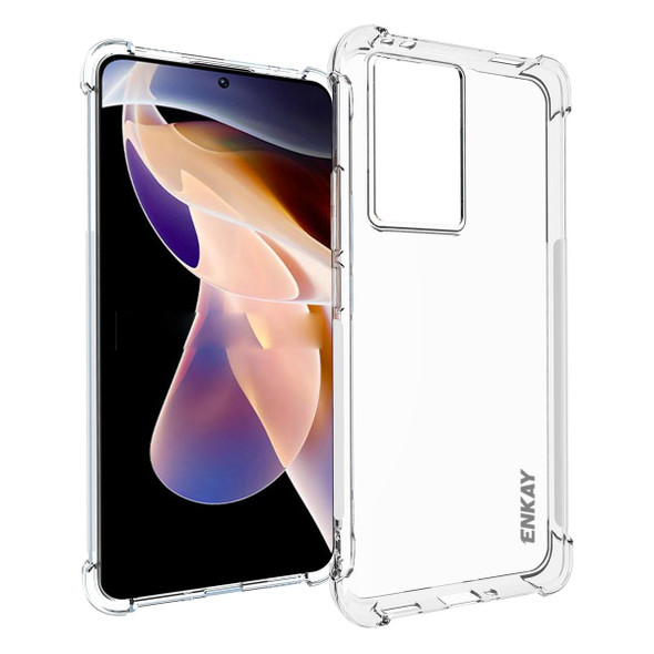 For Xiaomi Redmi K60 / K60 Pro ENKAY Transparent TPU Shockproof Phone Case - Open Box (Grade A)