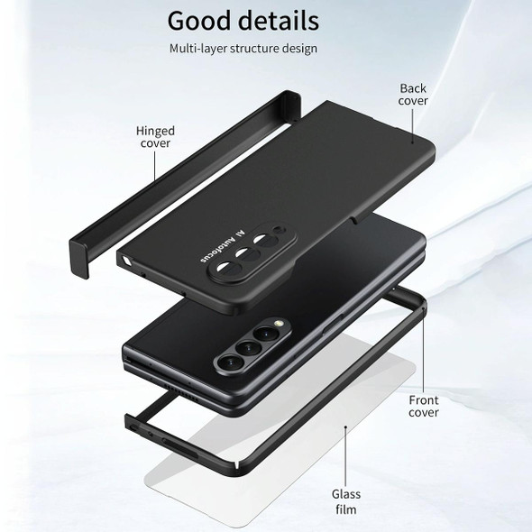 Samsung Galaxy Z Fold3 5G 360 Full Body Hinge Flip Phone Case(Black) - Open Box (Grade A)
