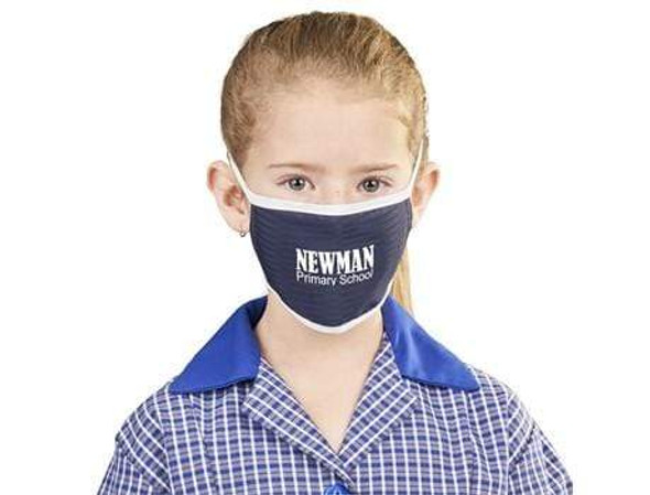 Bayport Double Layer Kids Face Mask - Navy - Open Box (GradeA)