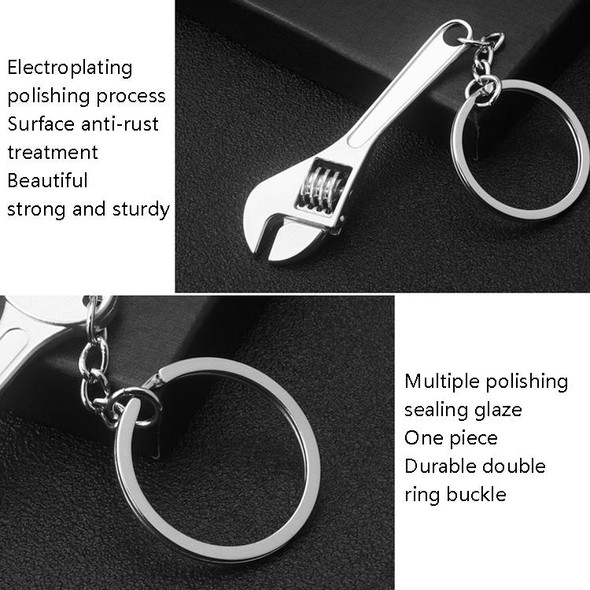 10 PCS Tool Metal Keychain Car Key Ring Pendant, Colour: H-401 Saw