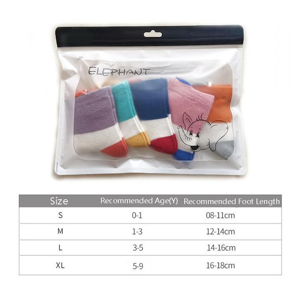 10 Pairs Spring And Summer Children Socks Combed Cotton Tube Socks M(Striped Socks Mouth)