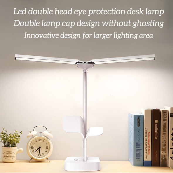 550TD3 Rechargeable USB Double Head Folding Table Lamp(White)