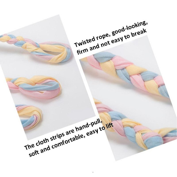 3 PCS Pet Toys TPR Bite Resistance Dog Supplies Cotton Rope Cloth Toys, Specification: Big Round Ring(Random Color Delivery)