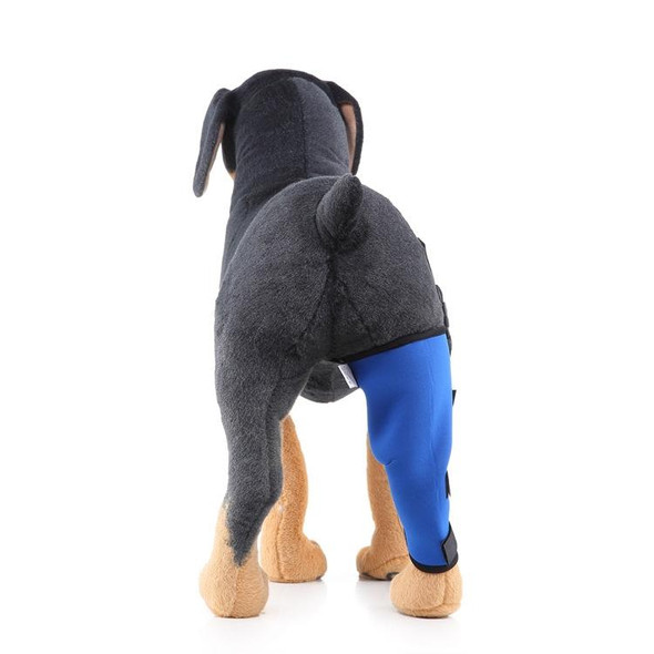 HJ19 Pet Surgery Rehabilitation Back Leg Protector Walking Aids, Size: XS(Blue Right Back Leg)