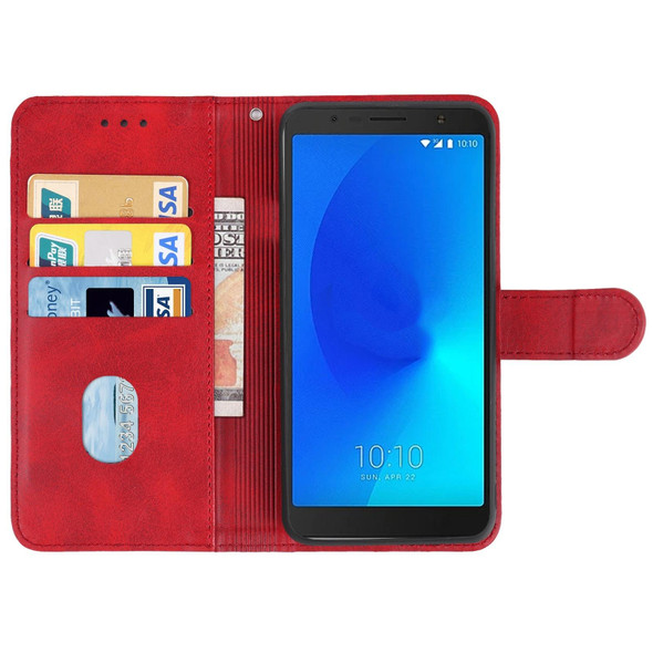 Leather Phone Case - Alcatel 3C 2018(Red)