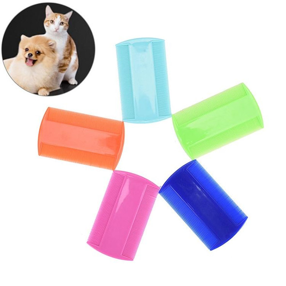 20 PCS Pet Comb Double-Sided Comb Dog Cleaning Supplies Cat Comb Pet Grooming Supplies(Orange)