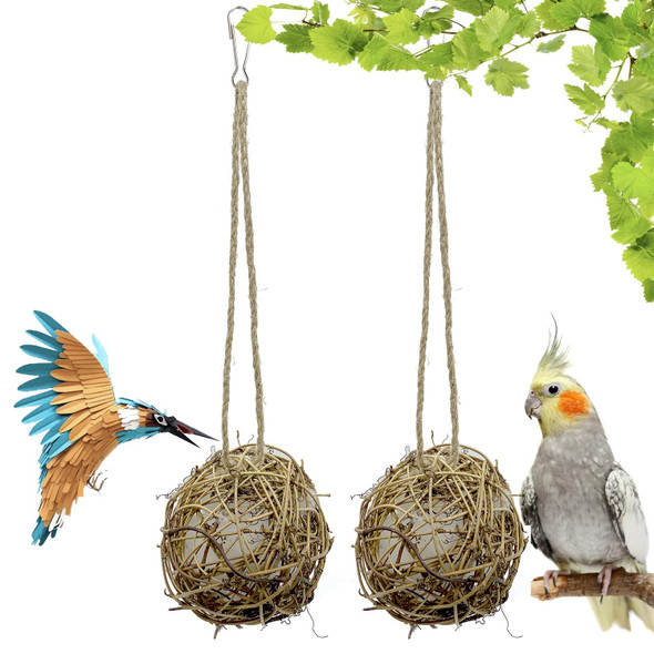 3 PCS Parrot Toy Sepak Takraw Cotton Bite Ball Relieves Boredom And Prevents Biting Hair, Specification: 8cm 