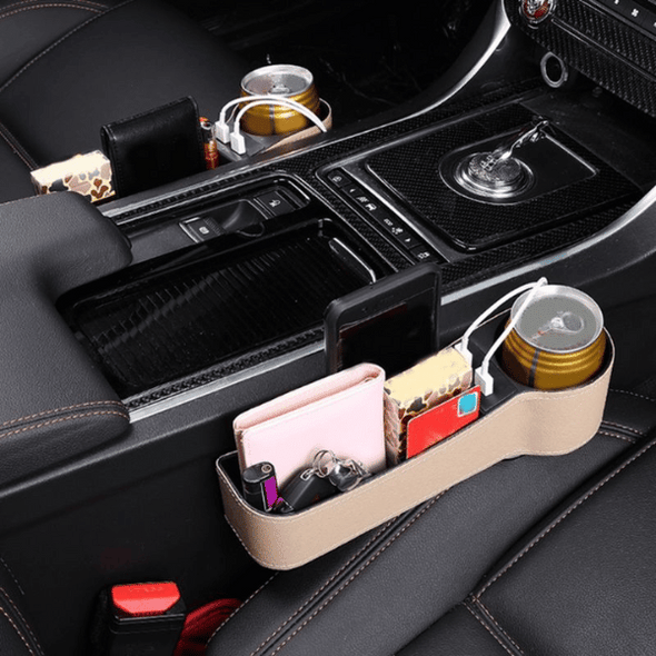 Car Seat Organiser with Dual USB Charging Ports