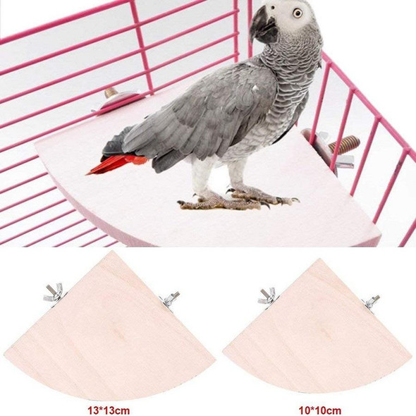 4 PCS Parrot Log Fan-Shaped Platform Station Board Hamster Springboard Rest Platform, Size: 13x13cm