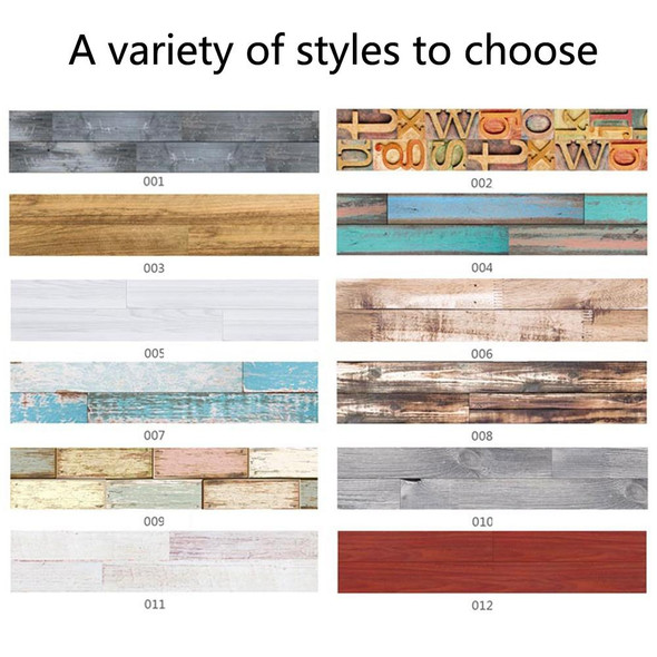 PVC Wood Grain Wall Stickers Bedroom Waterproof Wood Board Stickers Living Room Self-Adhesive Non-Slip Floor Stickers, Specification: Twill Style(MBT001)