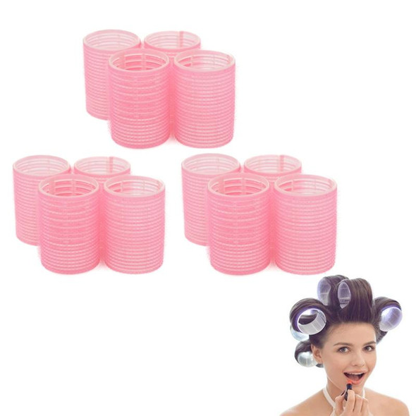 12 PCS/Set Self-Adhesive Curling Iron Hair Core Fluffy Hairdressing ToolRandom Colour Delivery, Specification: 63x32mm