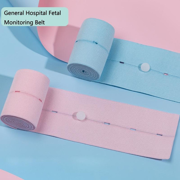 2 PCS TH20150808 Fetal Monitoring Belt Widened Pregnant Women Check-up Adjustable Buttonhole Elastic Strap Monitoring Belt, Size: 5x120cm(Pink)