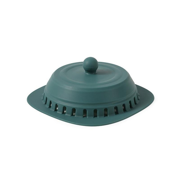 2 PCS Silicone Floor Drain Cover - Kitchen And Bathroom Sewer Press Deodorant Cover Filter(Dark Green )