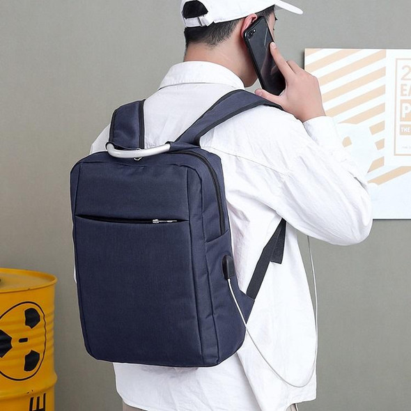 14 inch Business Computer Shoulders Backpack Travel Wear-Resistant Leisure Bag with External USB Port