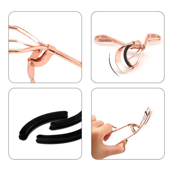 2 PCS 4 In1 False Eyelash Assistant Eyebrow Clipper Beauty Tool(Gradient Rose)