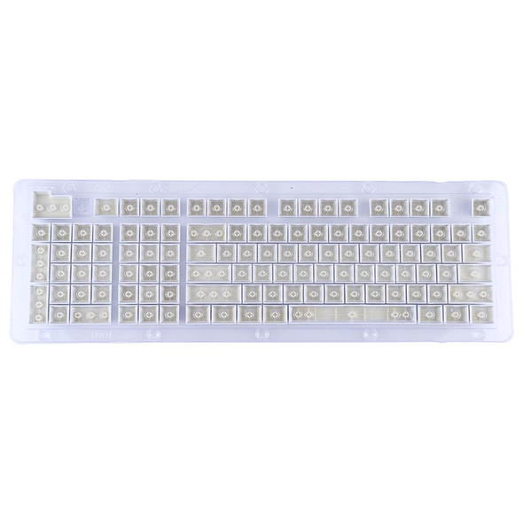 ABS Translucent Keycaps, OEM Highly Mechanical Keyboard, Universal Game Keyboard (White)