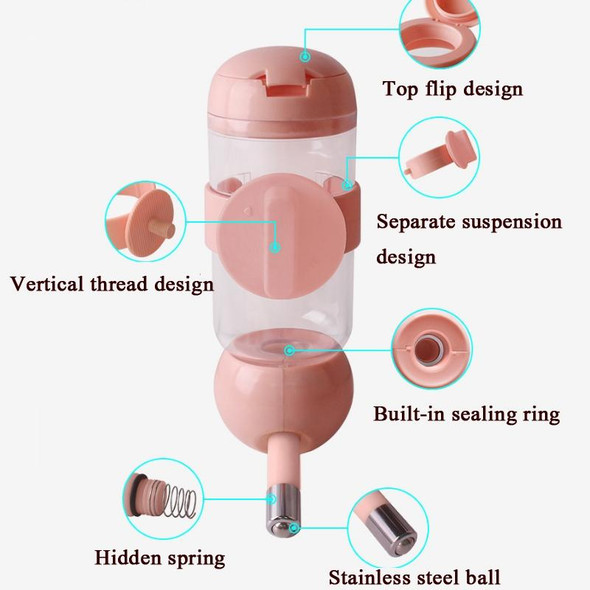 Pet Waterer Hanging Type Pet Water Cup, Specification:  500ml (Light Green)