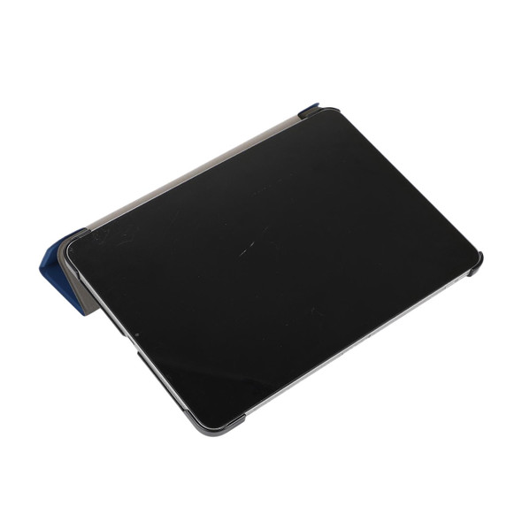 3-folding Skin Texture Horizontal Flip TPU + PU Leatherette Tablet Case with Holder - iPad Pro 11 2021(Lavender Grey)