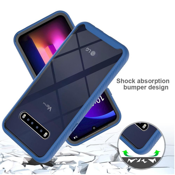 LG V60 ThinQ Starry Sky Solid Color Series Shockproof PC + TPU Protective Case(Royal Blue)