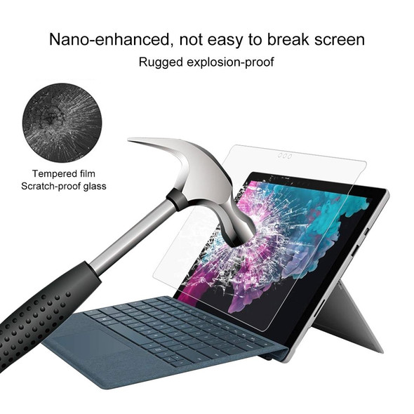 0.4mm 9H Surface Hardness Full Screen Tempered Glass Film for Microsoft Surface Pro 6 12.3 inch